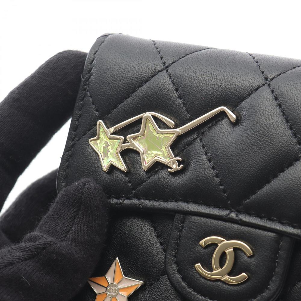 CHANEL Classic Small Flap Wallet Matelasse Trifold in Lambskin Leather, Black... - Picture 7 of 9